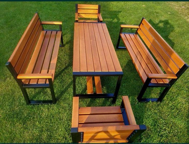 Rectangular Outdoor Seat Wood Work